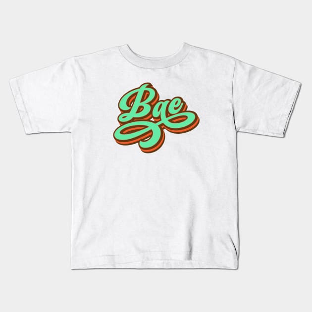 Bae | Before Anyone Else | Emerald Green Kids T-Shirt by Leo Stride